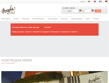 Tablet Screenshot of hotelpergola.com